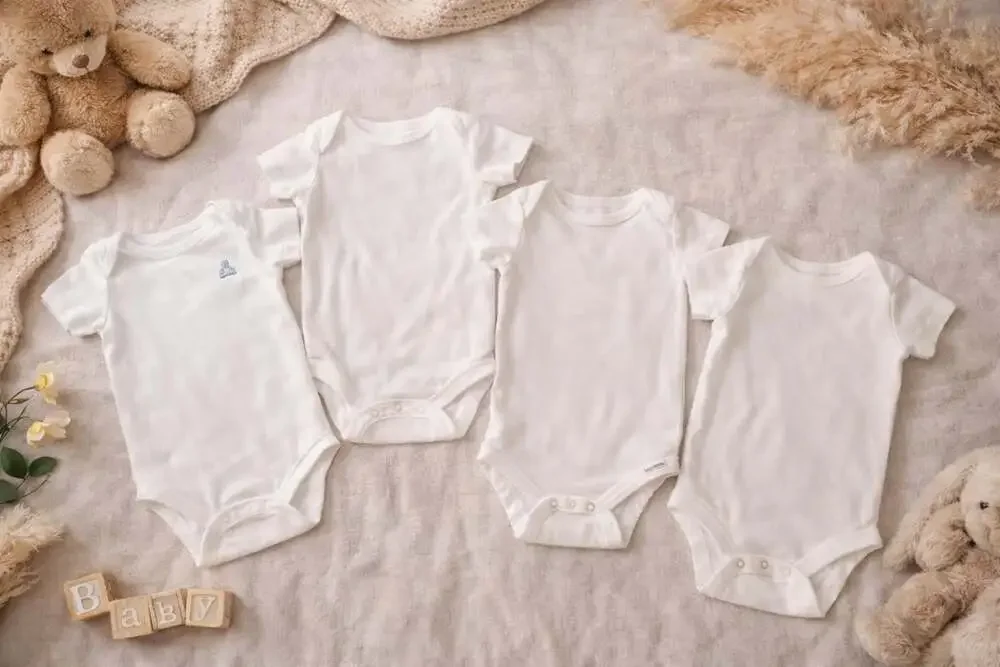Baby‎ GAP Onesies 4pc White 6-9M Bundle Minimal Soft Basic